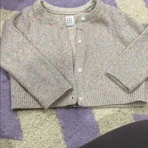 Baby gap beige sequin cardigan